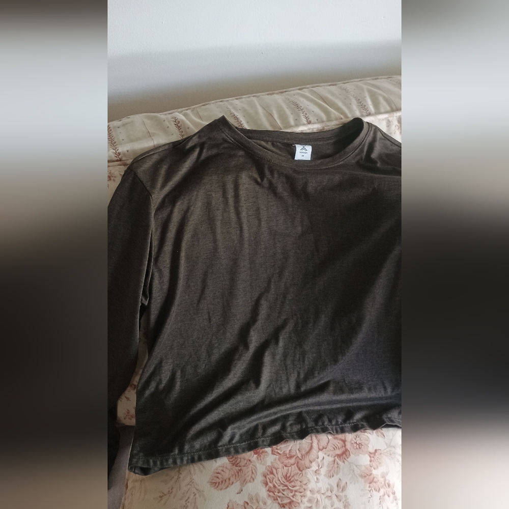 Dark Green Long Sleeve Top